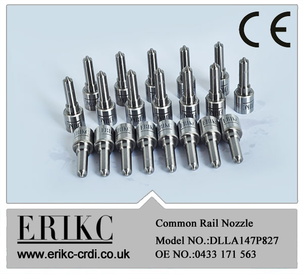 Common Rail Coated Nozzle DLLA147P827 0433171563 for Volvo Penta KAD 42 CE